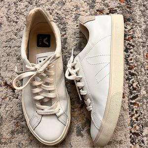 VEJA Esplar Leather Logo Sneakers Low Tops Size 6